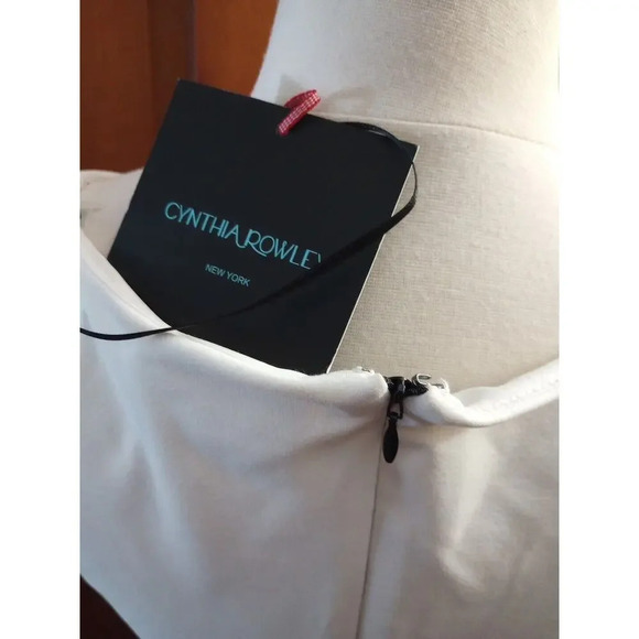Cynthia Rowley Sleeveless Dress Size S NWT Black/White Mini Fit And Flare - Picture 6 of 9